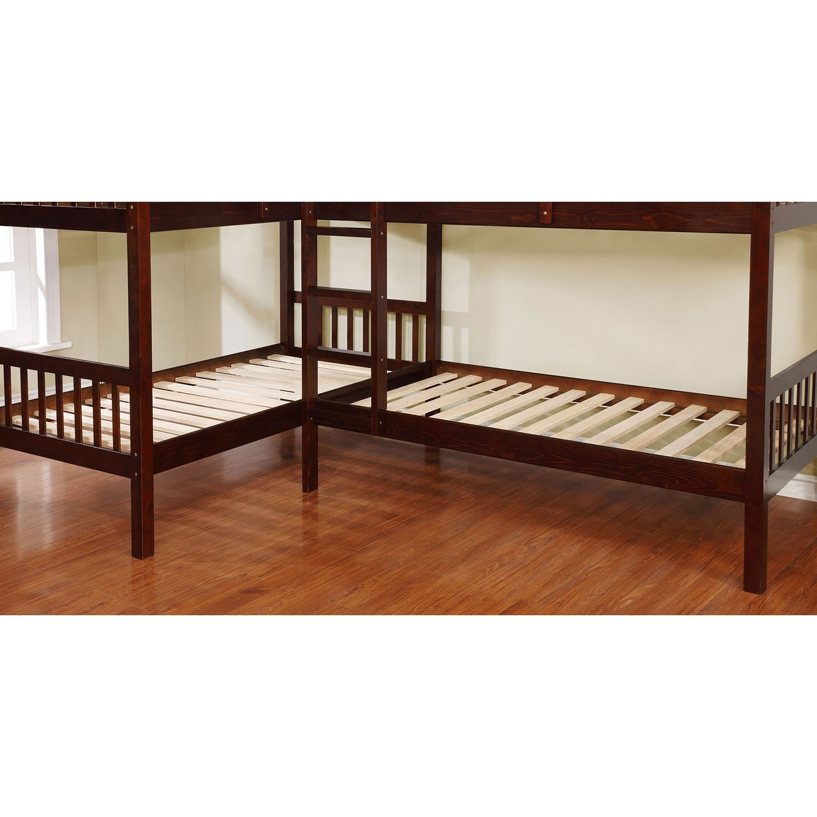 l shaped quadruple bunk bed