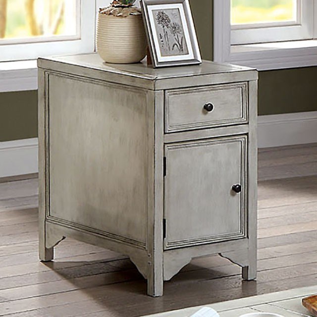 Furniture Of America Meadow Transitional Side Table With Bottom
