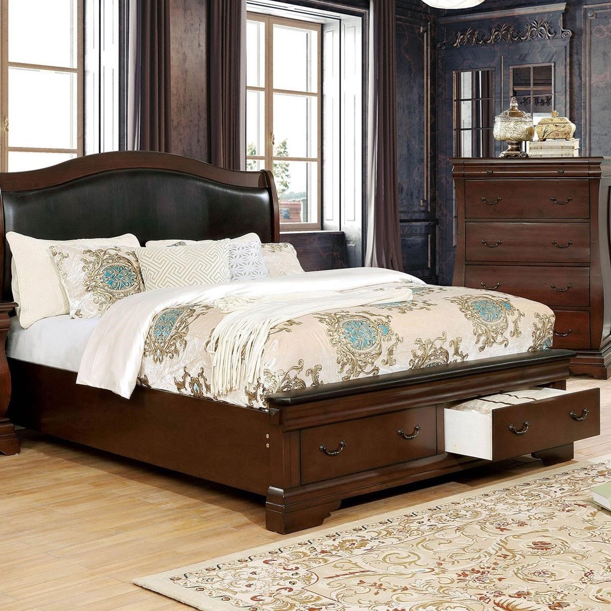 Merida Traditional European Inspired California King Bed With