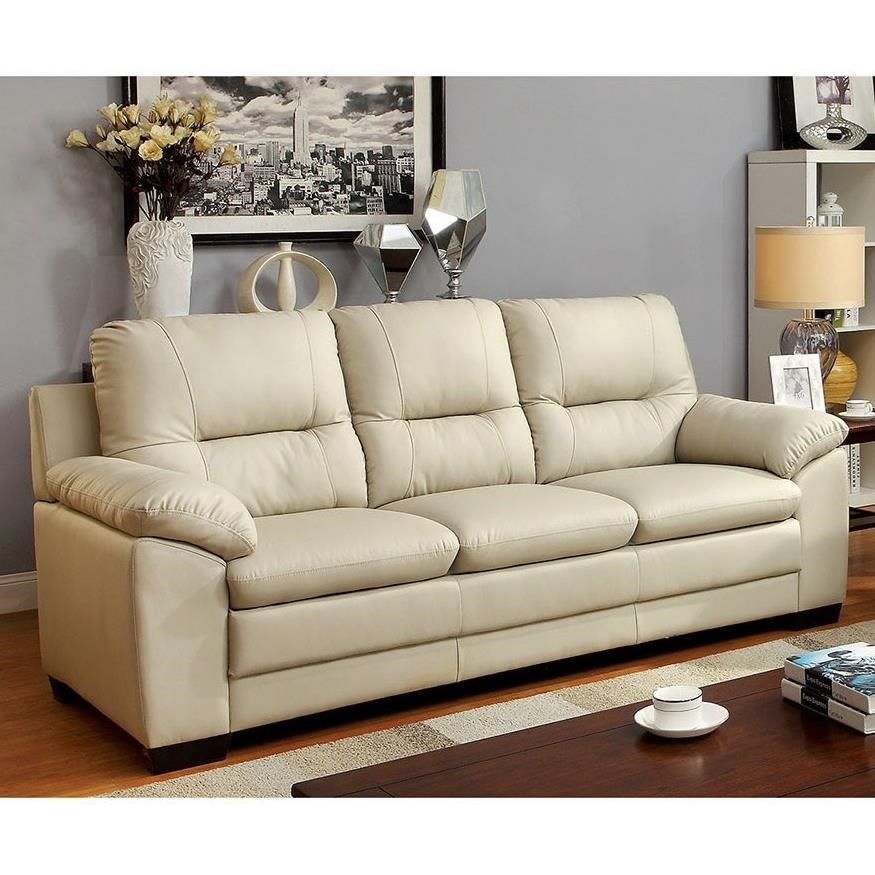 Furniture Of America Parma Cm6324iv Sf Casual Pillow Arm Sofa