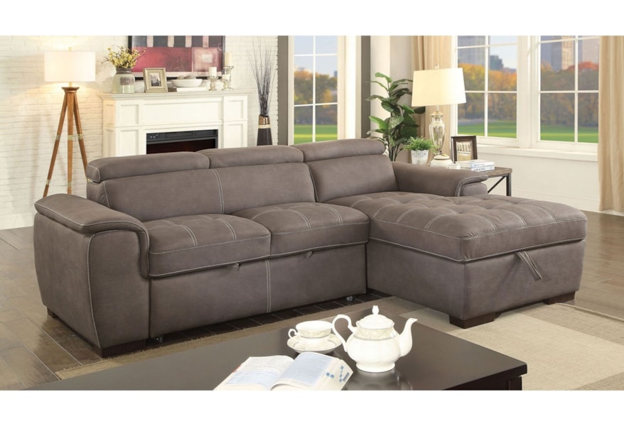 Furniture Of America Foa Patty Cm6514br Sect Sofa Sectional With Foa Patty Cm6514br Sect Sofa Sectional