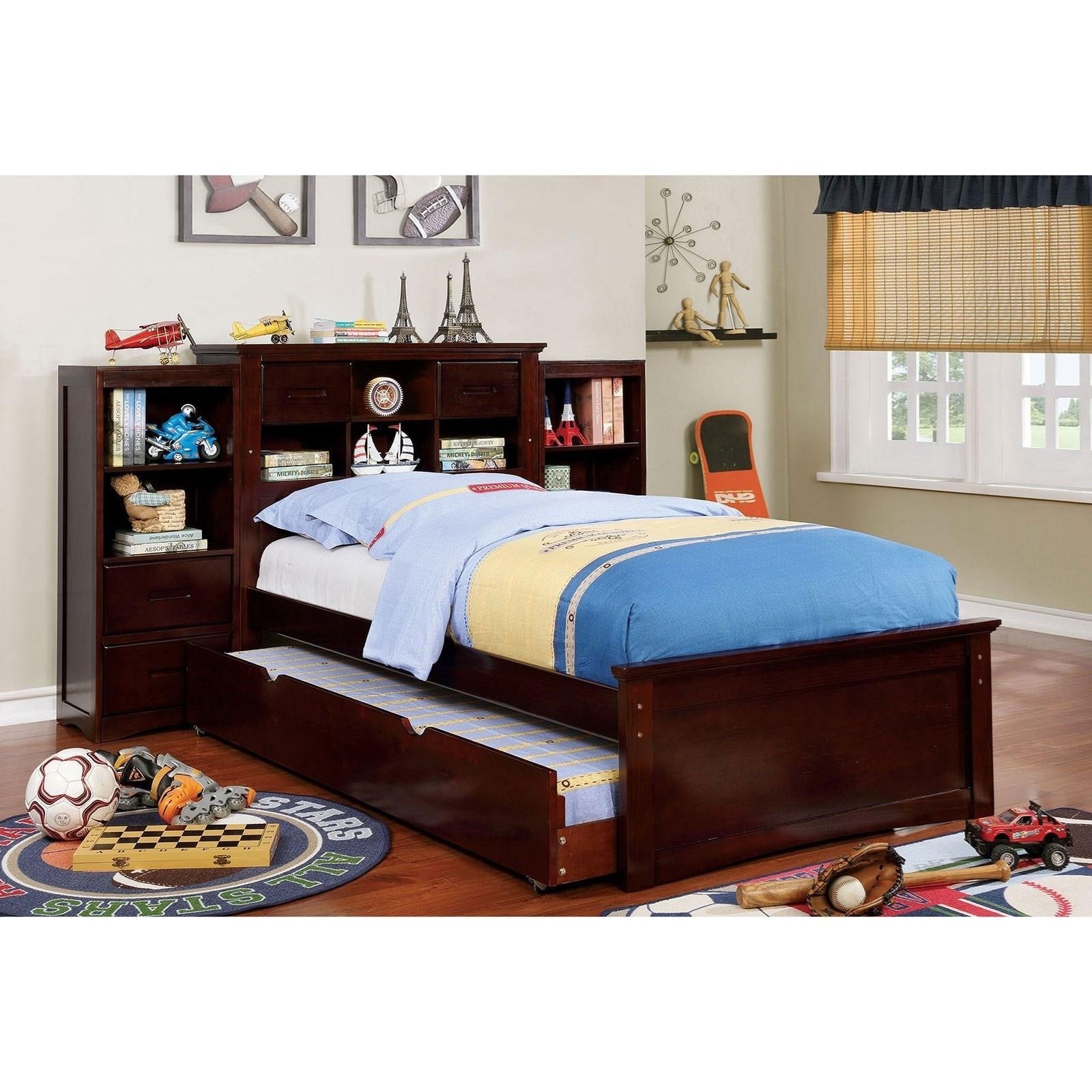 Furniture Of America Pearland Cm7844f 3pk Full Bookcase Bed With