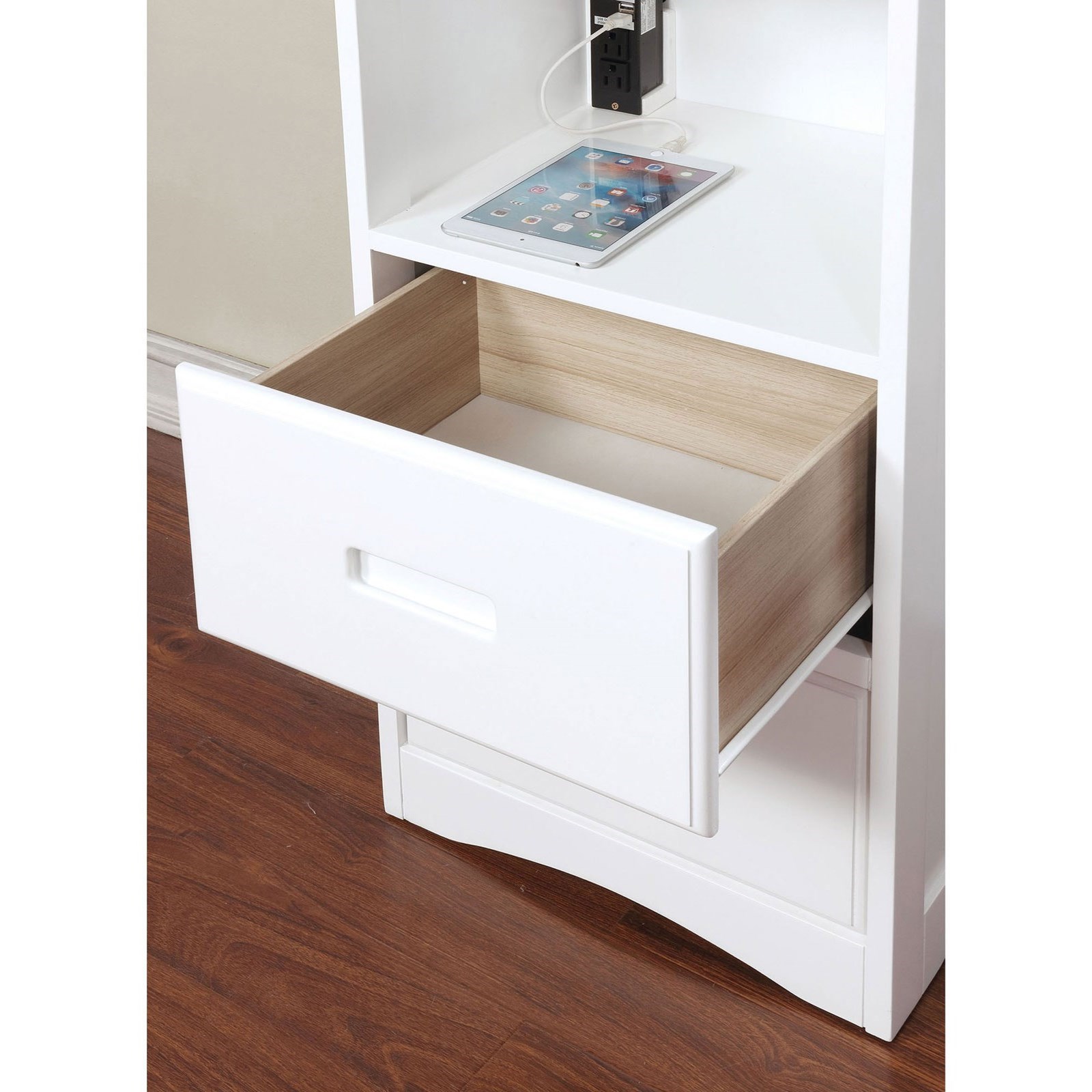 Furniture Of America Pearland Cm7844wh F 3pk Full Bookcase Bed