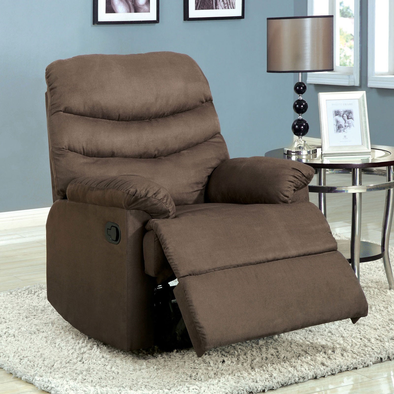 Furniture Of America Pleasant Valley Cm Rc6927 Gy Transitional Reclining Chair Nassau Furniture And Mattress Recliners