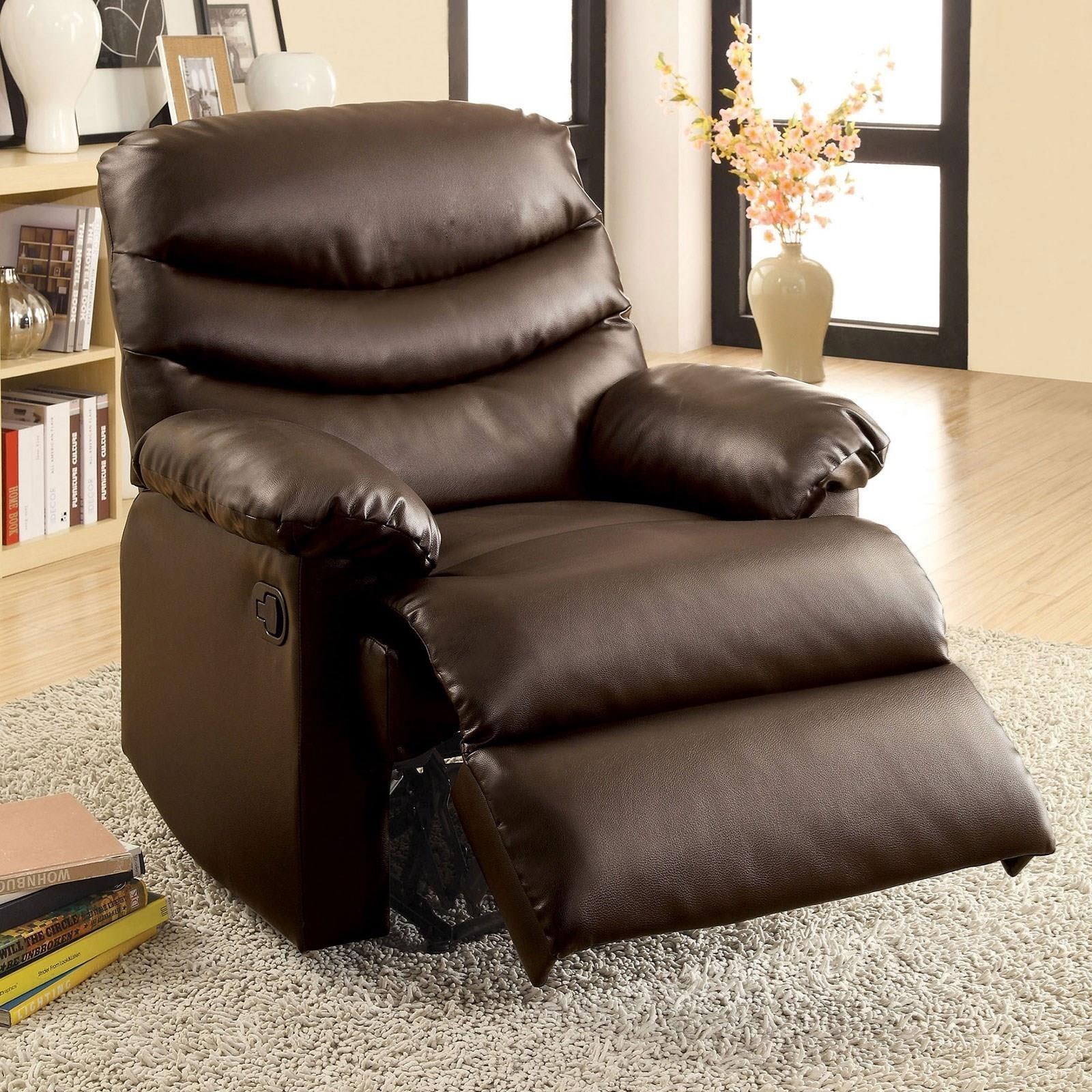 Furniture Of America Pleasant Valley Cm Rc6928 Br Transitional Reclining Chair Nassau Furniture And Mattress Recliners