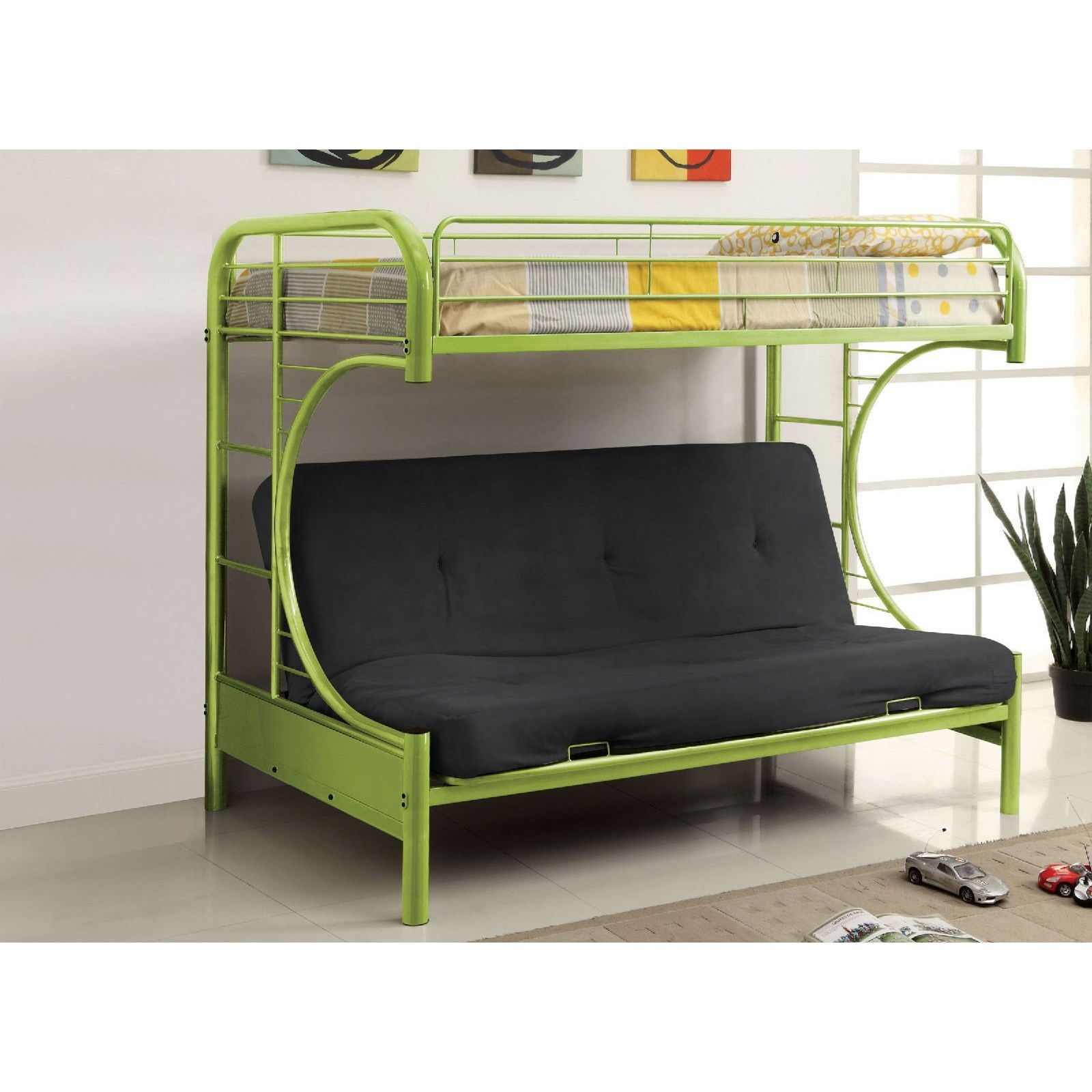 Furniture Of America Rainbow Cm Bk1034 Ag Bed Twin Loft Bed With