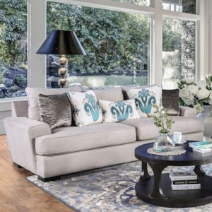 Renesmee Contemporary Oversized Sofa With Chunky Arms Household