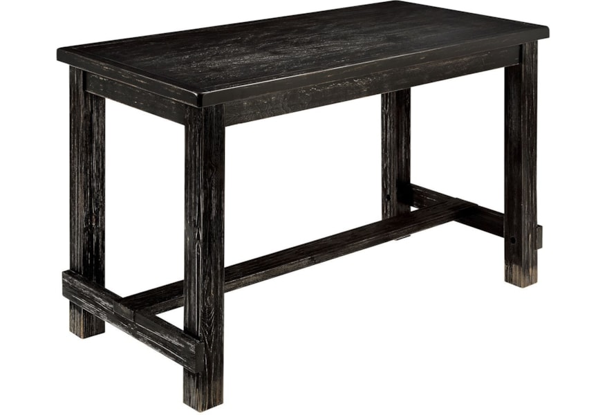 Furniture Of America Foa Sania Ii Cm3324bk Pt Rustic Counter Height Table Del Sol Furniture Pub Tables