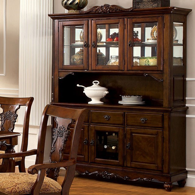 Furniture Of America Seymour Cm3880hb Traditional Hutch Buffet