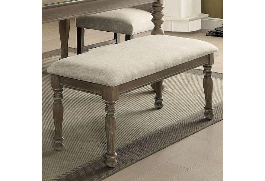 Furniture Of America Siobhan Ii Cm3872bn Bench Corner Furniture