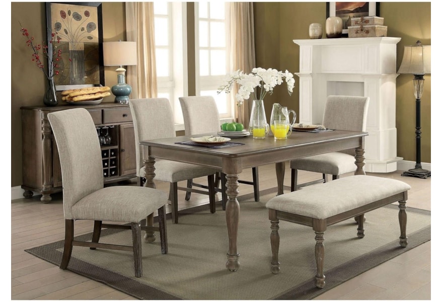 Furniture Of America Siobhan Ii Cm3872bn Bench Corner Furniture