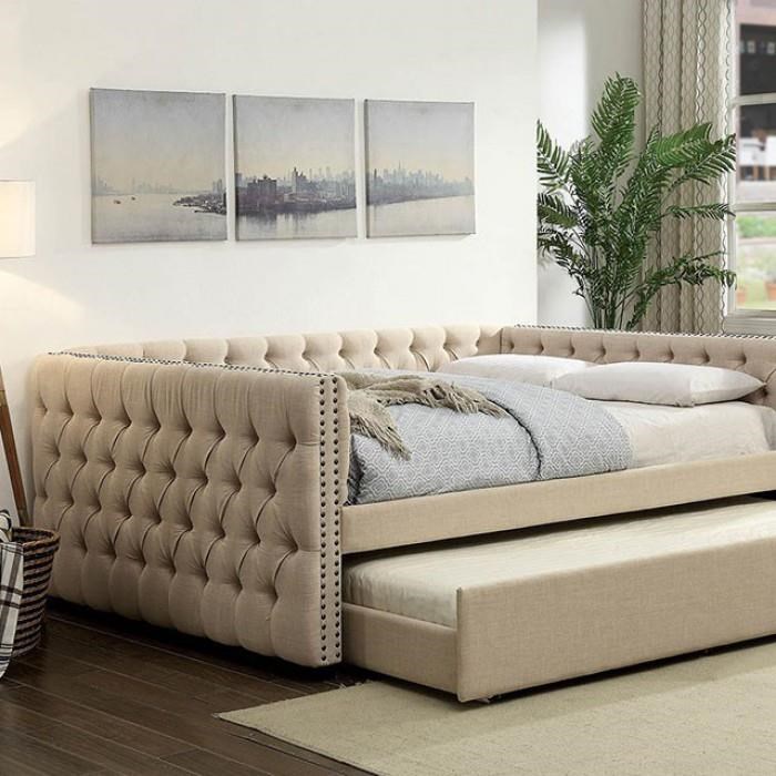 Furniture Of America Suzanne Contemporary Style Button Tufted