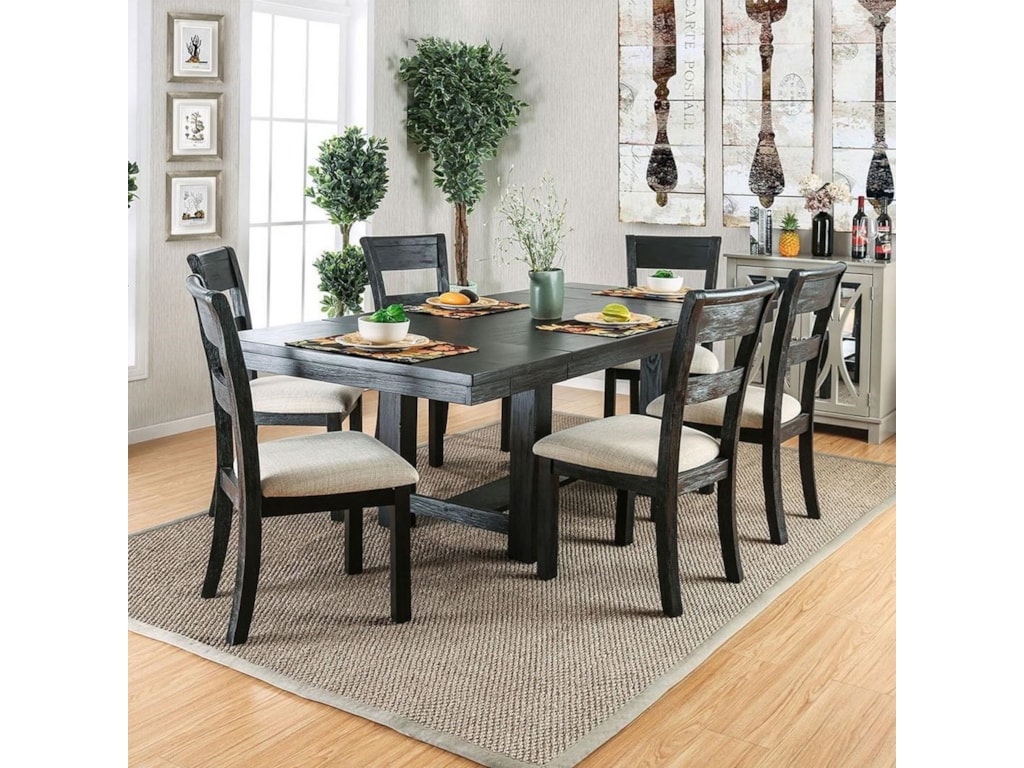 Thomaston I Modern Dining Table With Leaves By Furniture Of America At Rooms For Less Thomaston I Modern Dining Table With Leaves By Furniture Of America At Rooms For Less