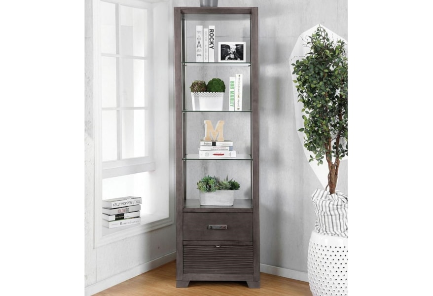 Furniture Of America Tienen Cm5900 Pc Pier Cabinet With 3 Open