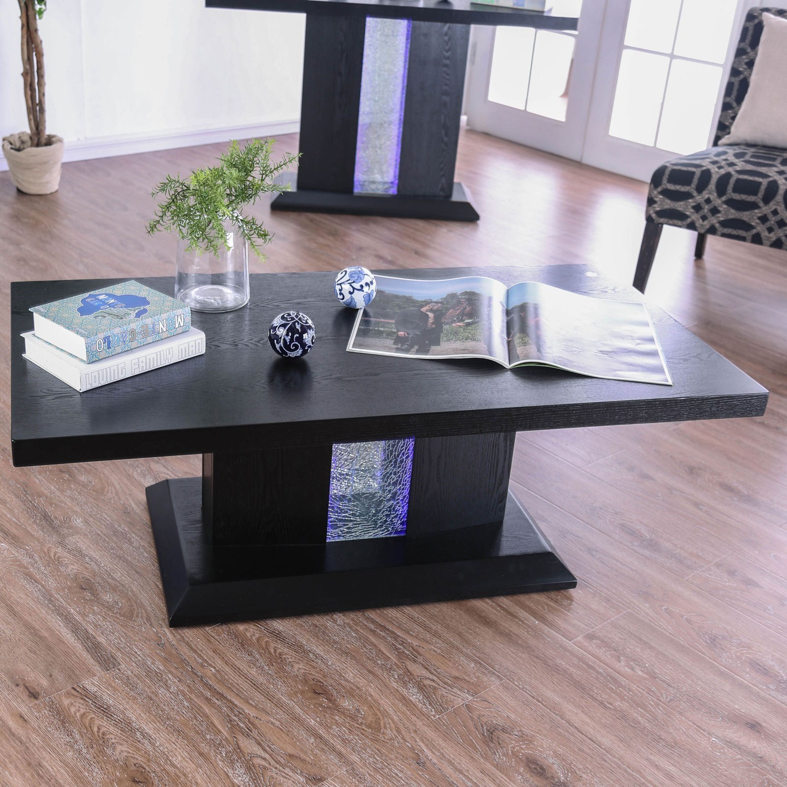 coffee table with led lights