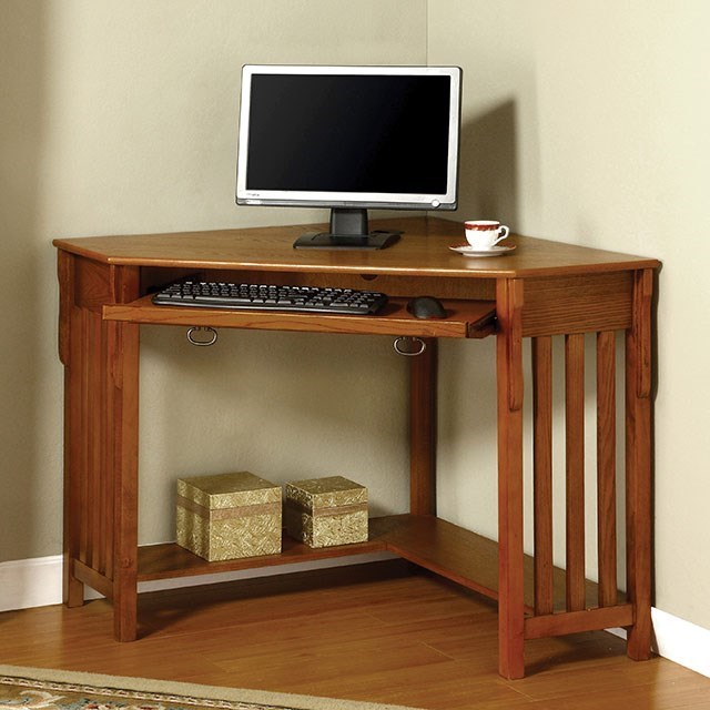 Furniture Of America Toledo Mission Style Corner Desk With