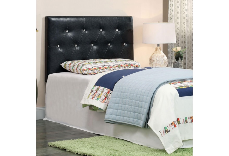 Furniture Of America Velen Cm7949bk T Hb Twin Faux Leather