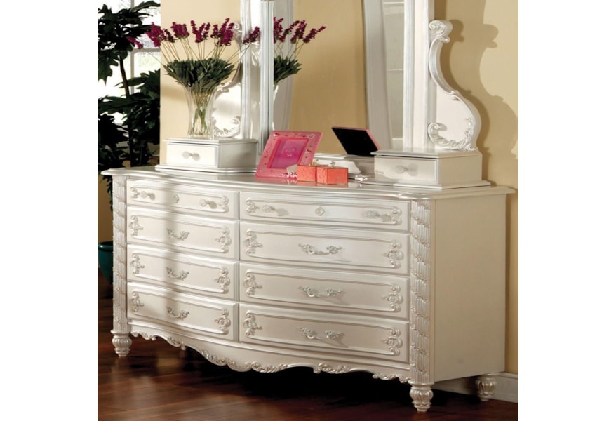 Furniture Of America Victoria Traditional 8 Drawer Dresser