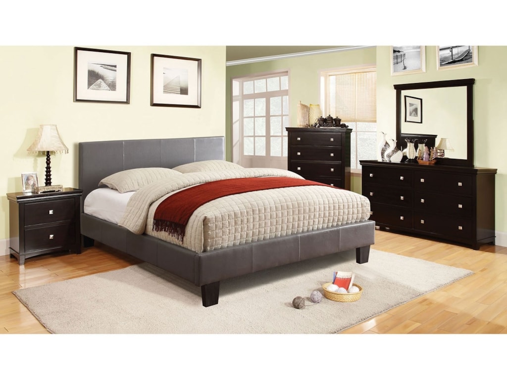 Furniture of America Winn ParkTwin Upholstered Bed