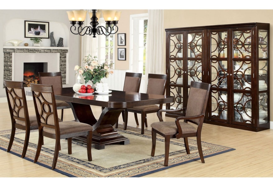 Furniture Of America Woodmont Cm3663cr Traditional Curio