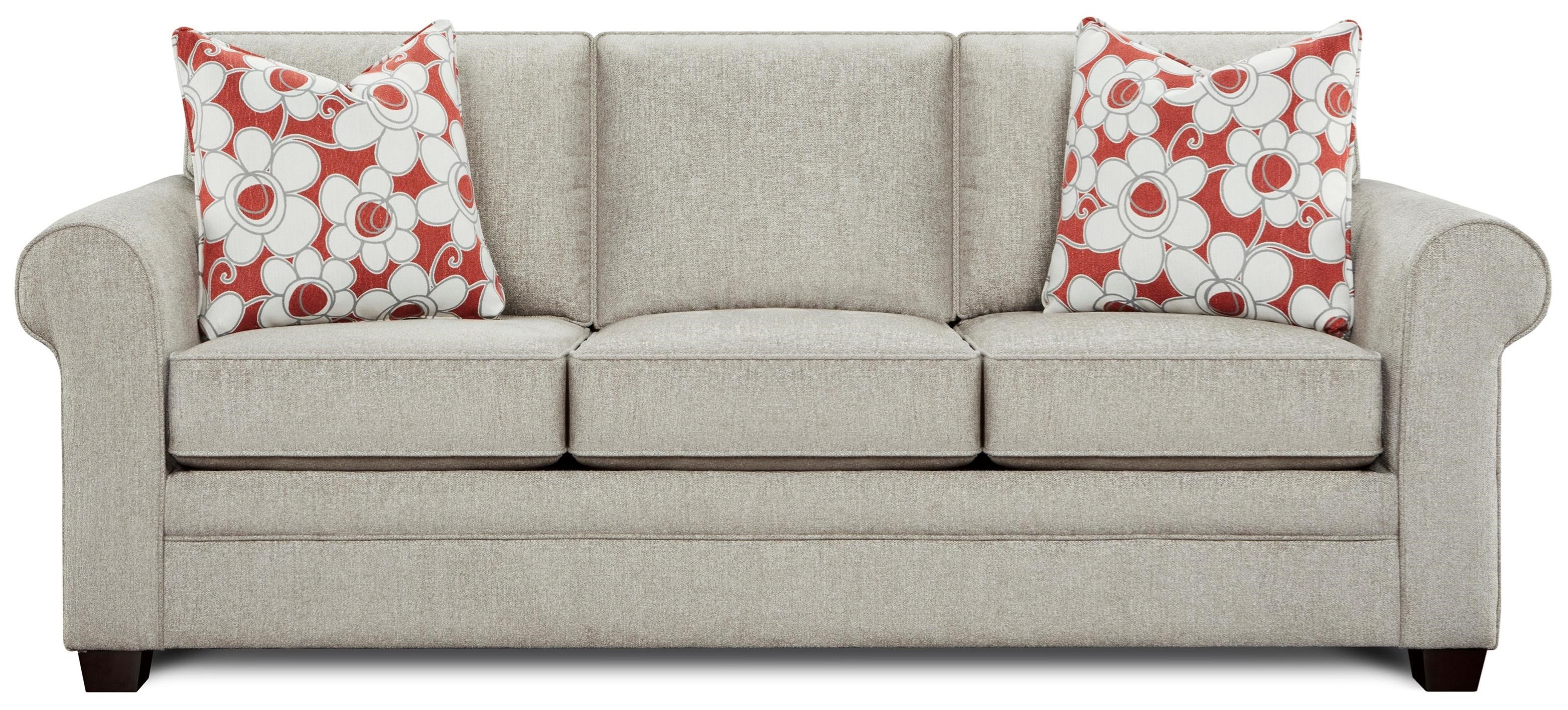 Fusion Furniture Sleeper Program Queen Sleeper With Memory Foam