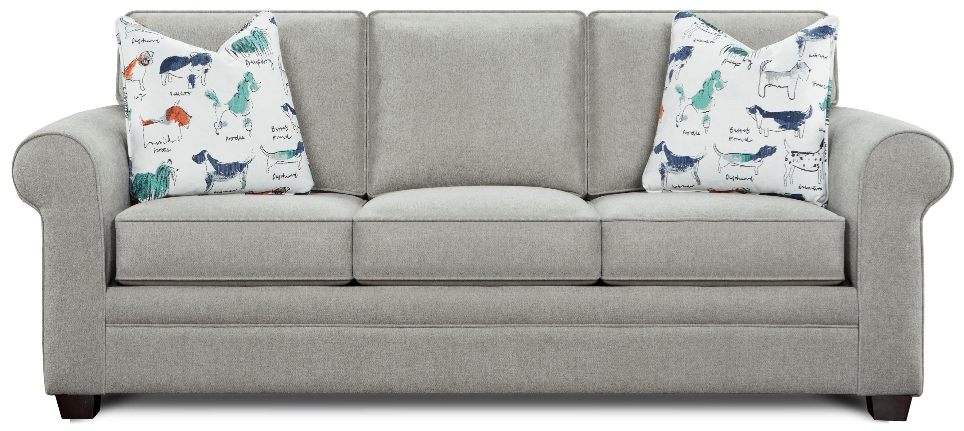 Fn Sleeper Program Queen Sleeper With Memory Foam Mattress Lindy S Furniture Company Sleeper Sofas