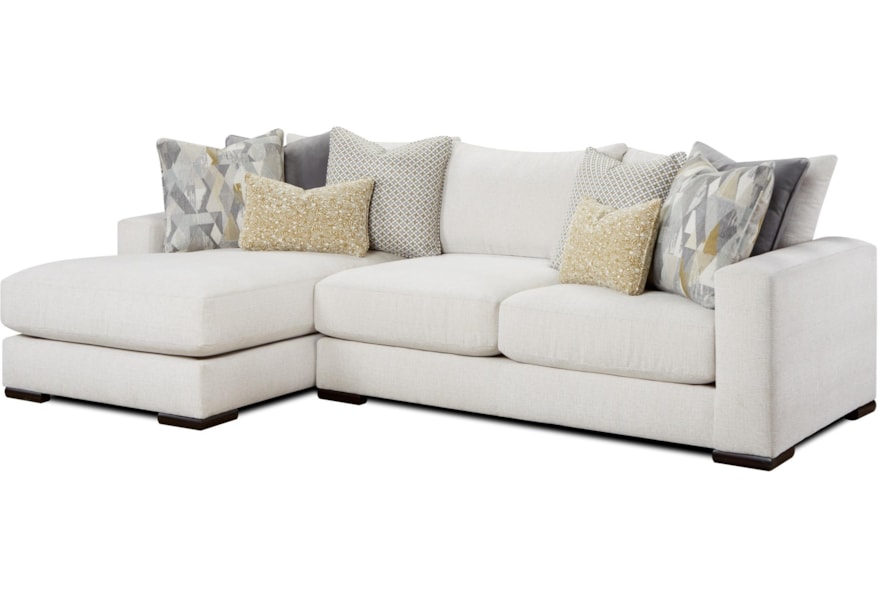 Fn 1050 20 Contemporary 2 Piece Sectional With Left Chaise 2 Piece Sectional With Left Chaise