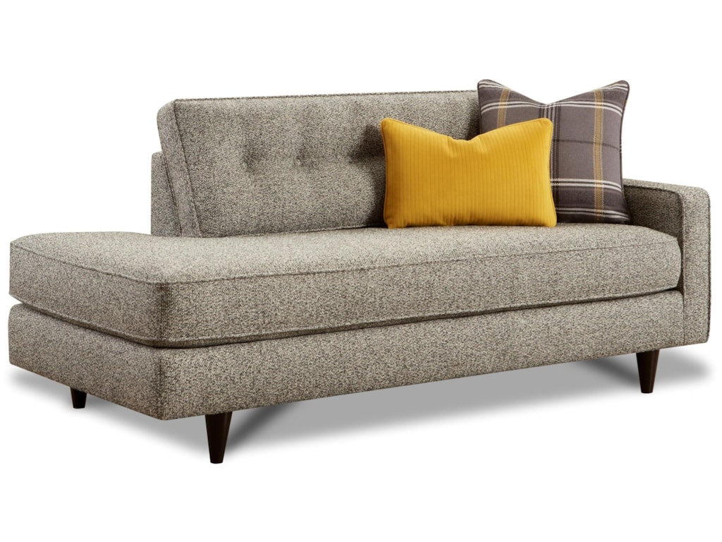 1051 Mid Century Modern One Arm Sofa Chaise By Fn At Lindy S Furniture Company