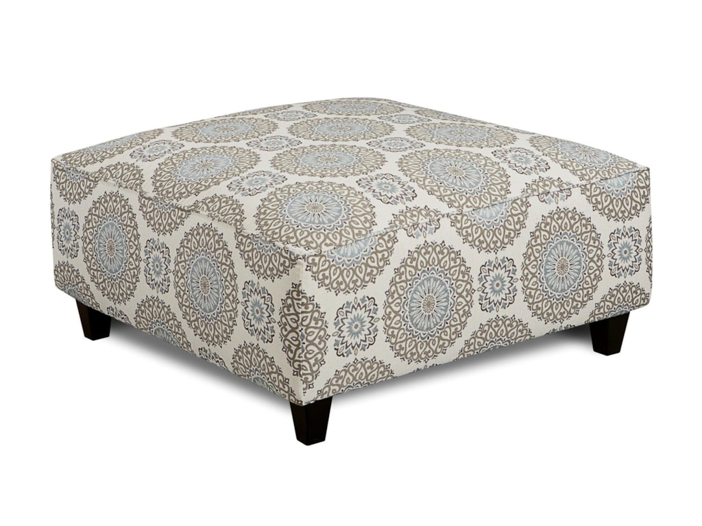 Fusion Furniture Grande MistBrianne Twilight Cocktail Ottoman
