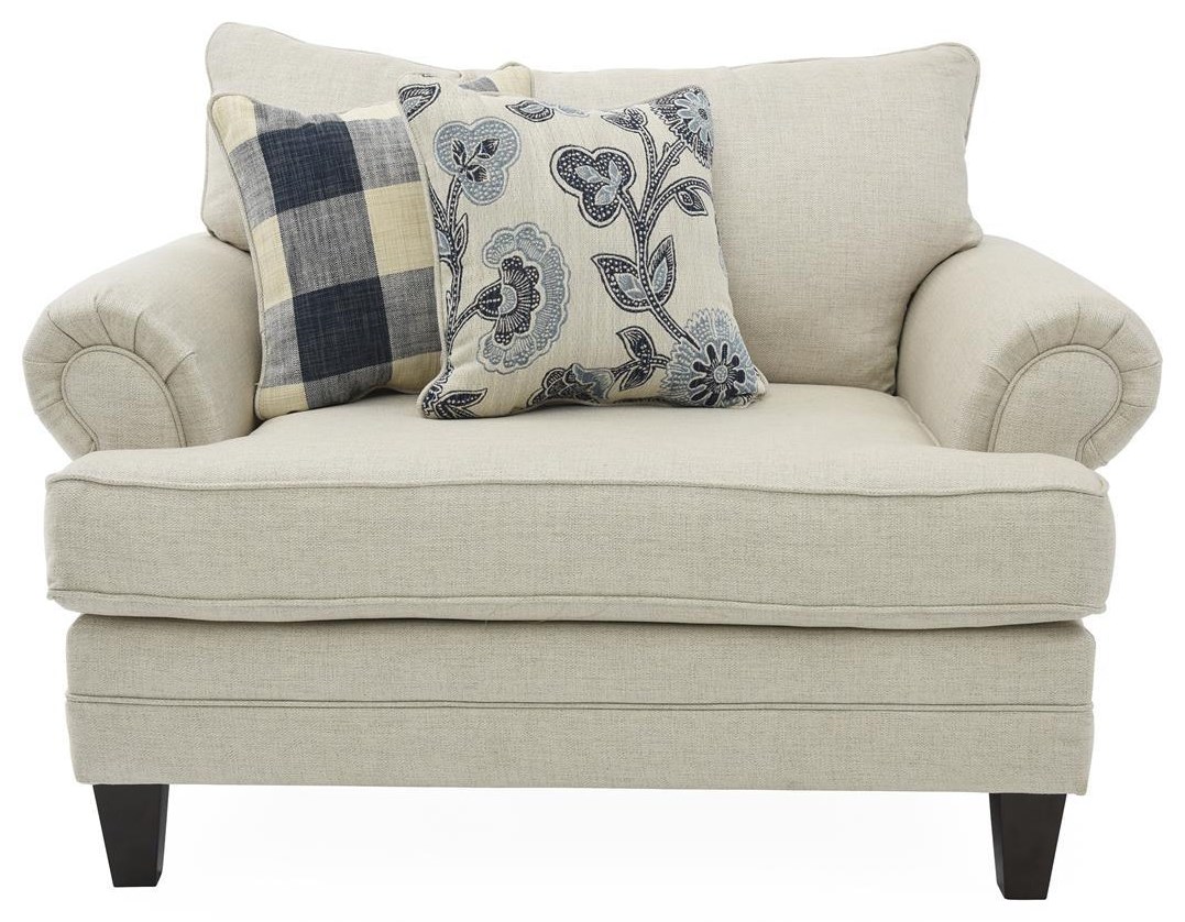 Fusion Furniture Catalina Linen Linen Chair 1 2 Royal