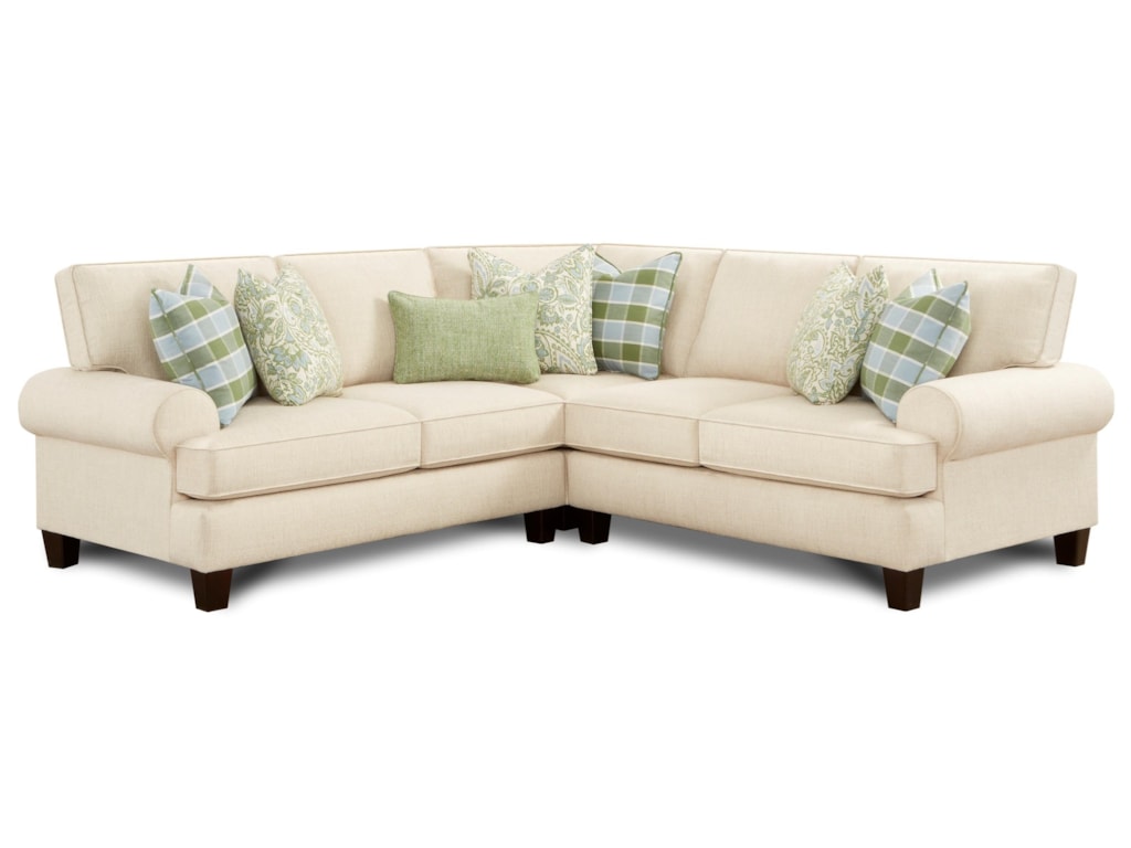 4200 L Shaped Sectional With Reversible Cushions By Fn At Lindy S Furniture Company