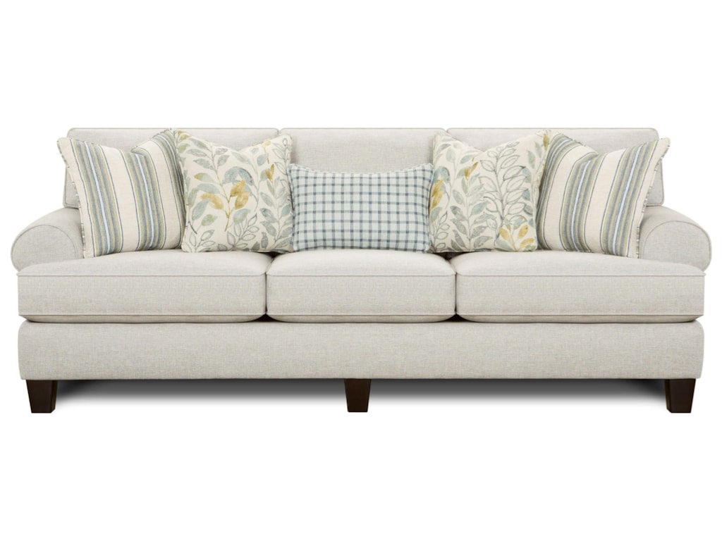 Fusion Furniture 4200 Sofa With Reversible Cushions Reeds Furniture Sofas