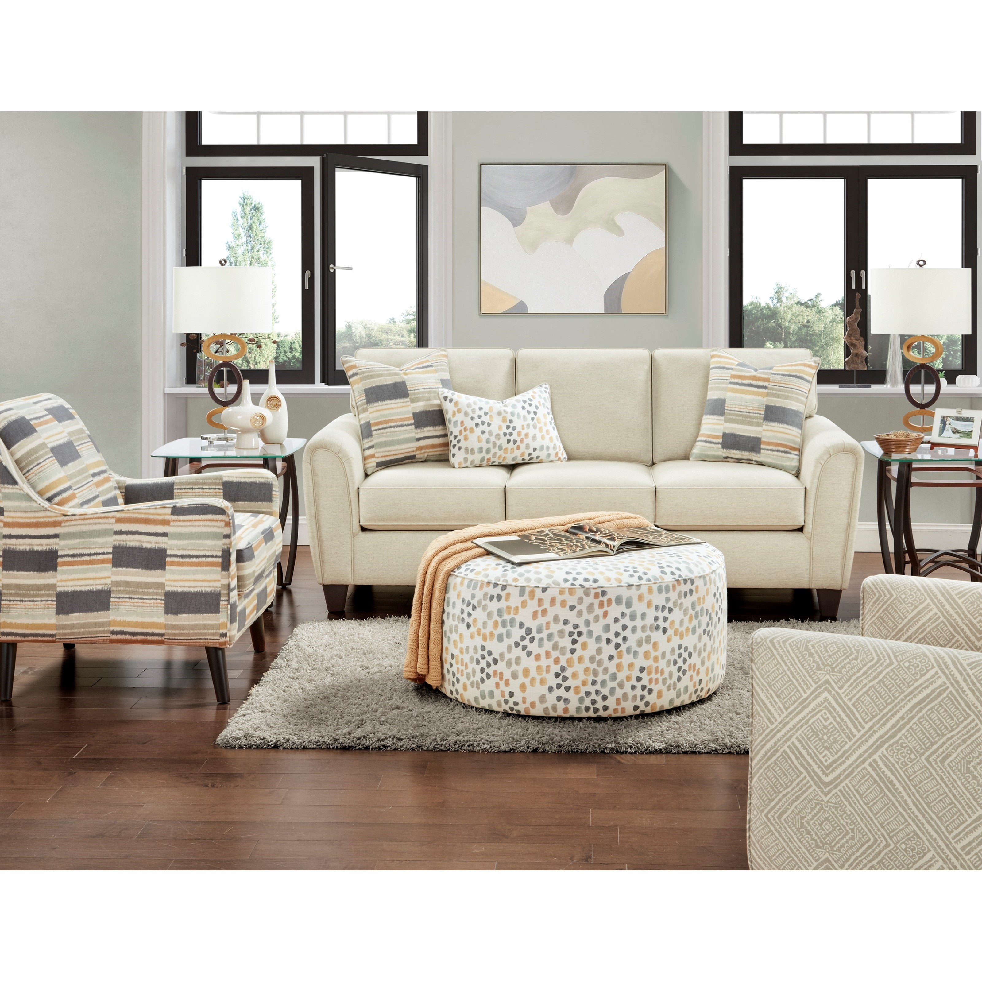 Fusion Furniture 49 00 Living Room Group Hudson S Furniture Stationary Living Room Groups