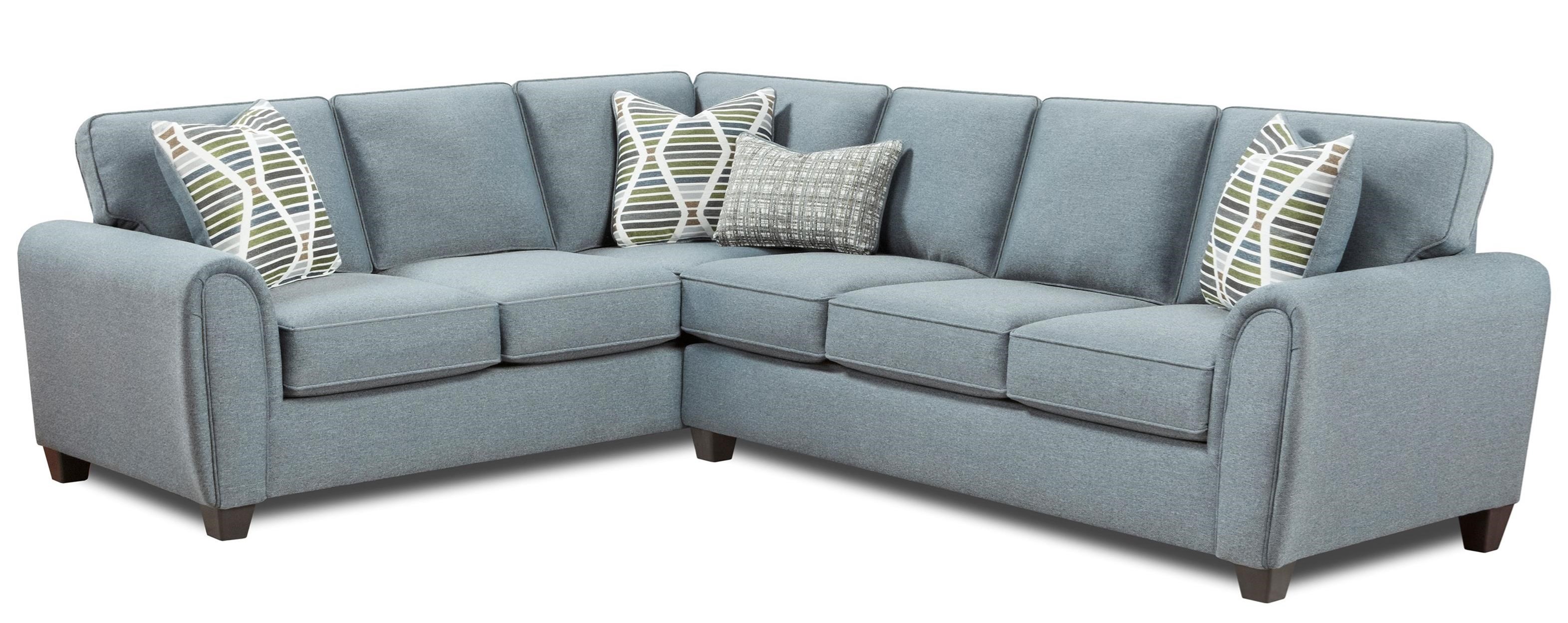 Fusion Furniture 49 00 2 Piece L Shape Sectional Wilcox Furniture Sectional Sofas