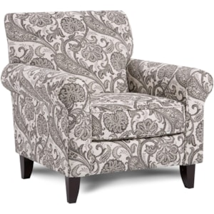 Fn 502 Print Fabric Accent Chair Lindy S Furniture Company Upholstered Chairs