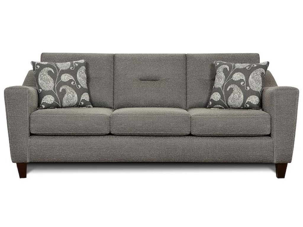 8100 Contemporary 3 Cushion Sofa By Fusion Furniture At Wayside