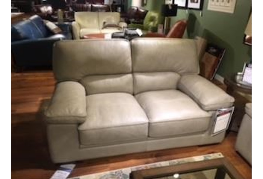 Futura Leather 10105 20 Casual Loveseat With Pillow Arms Futura Leather 10105 20 Casual