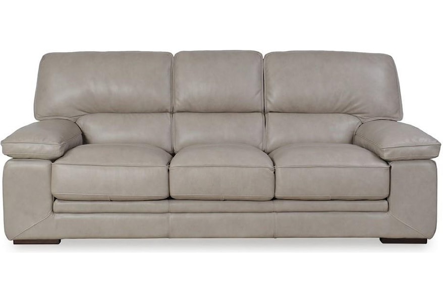 Futura Leather 10105 10105 30 Casual Sofa With Pillow Arms Dunk