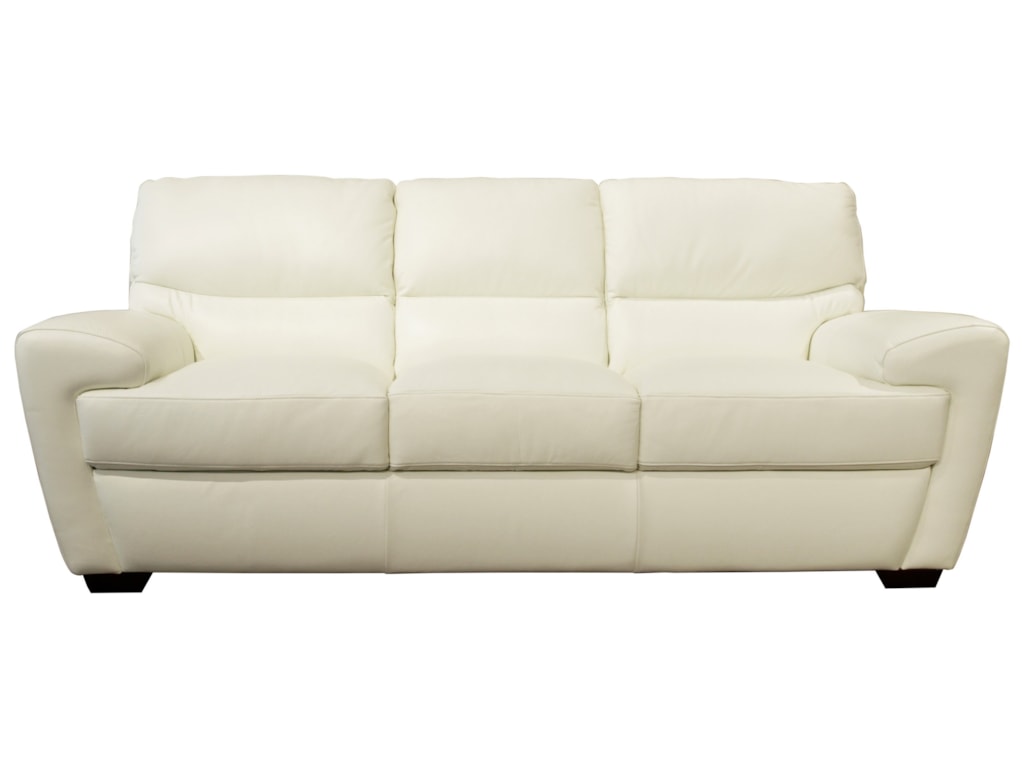 Contemporary Sofa With Angled Arms By Futura Leather At Homeworld Furniture