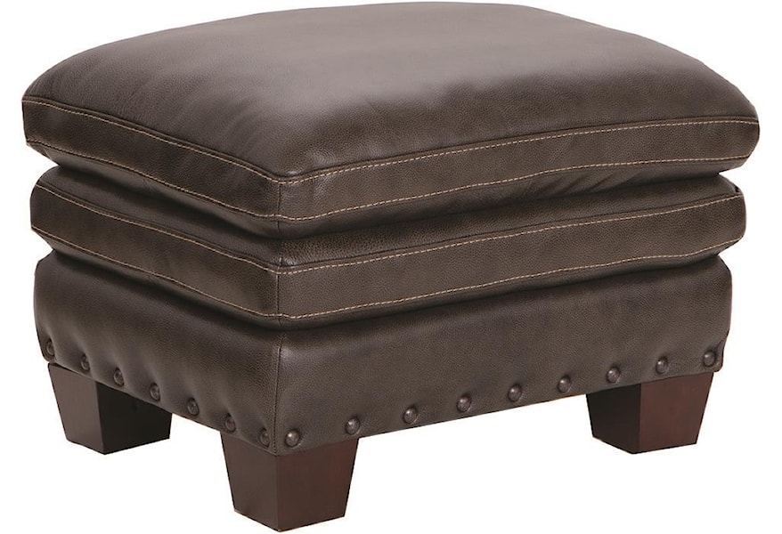 Futura Leather 1029 100 Leather Ottoman Darvin Furniture Ottomans