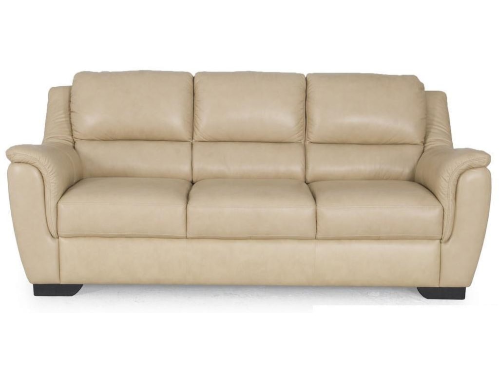 Chilly 1167 Contemporary Cream Leather Sofa Sadler S Home 1167 Contemporary Cream Leather Sofa