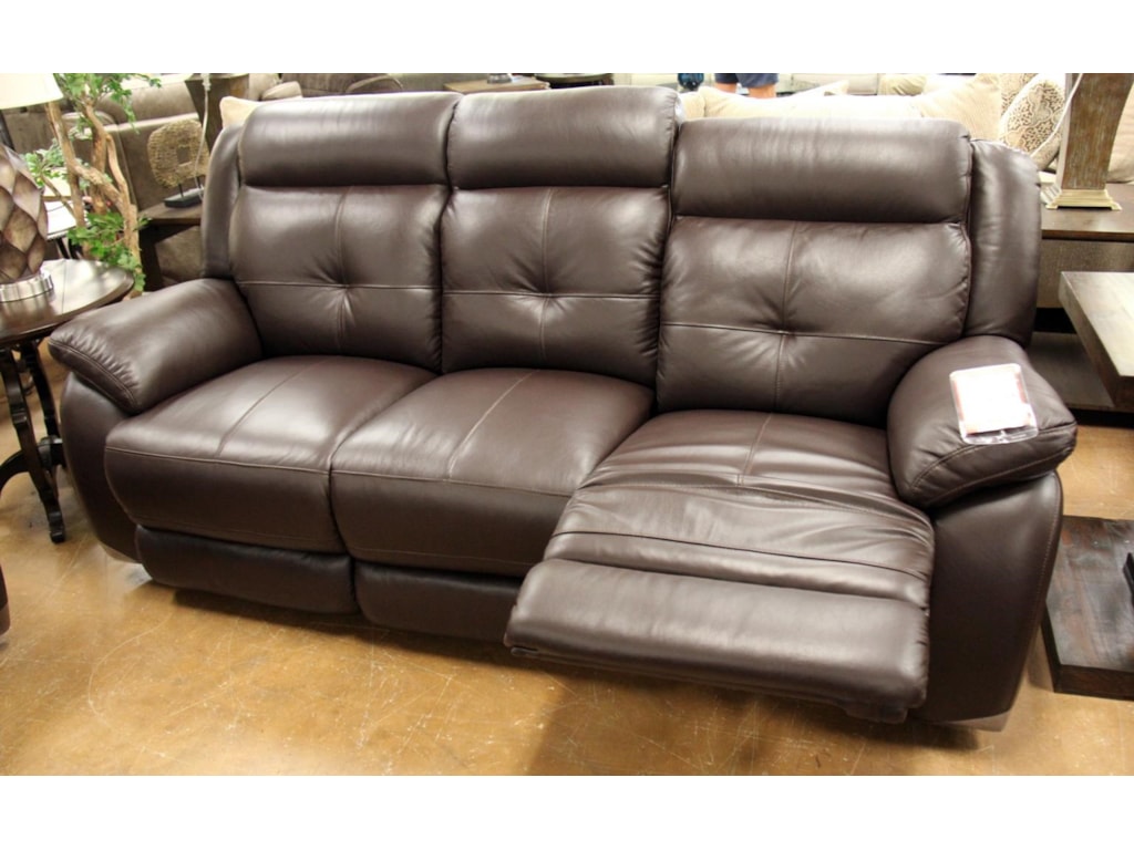 M771 Omega Chocolate Leather Reclining Sofa M771 Omega Chocolate Leather Reclining Sofa