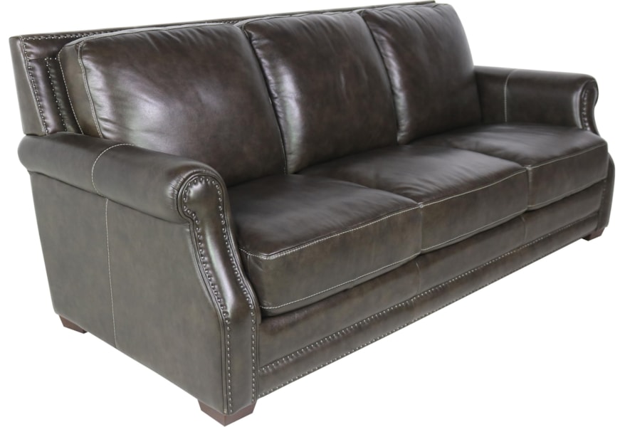 Dante Leather Sprintz Brown Sofa Furniture Sprintz Dante Brown Leather Sofa