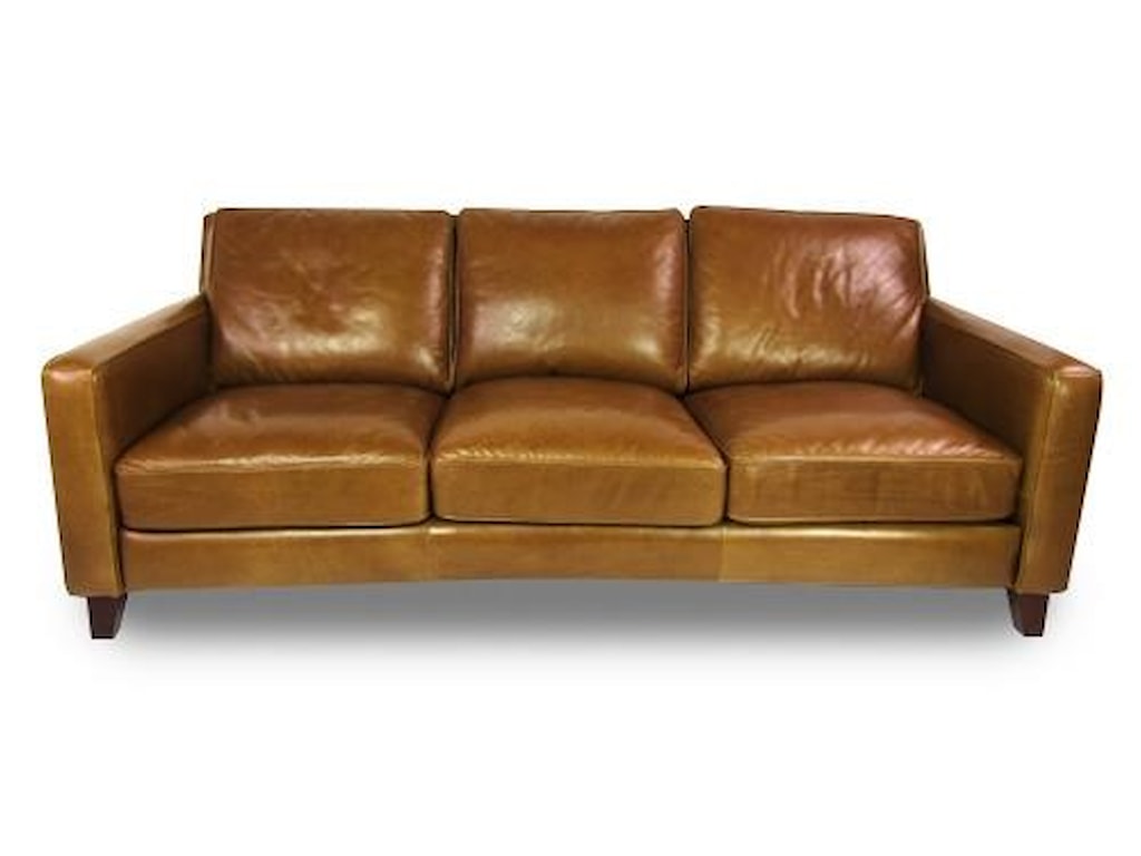 Sprintz Dante Plush Pillow Back Sleek Track Arm By Leather At Furniture