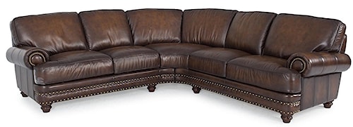 westbury leather sectional sofa
