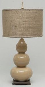 burlap table lamp