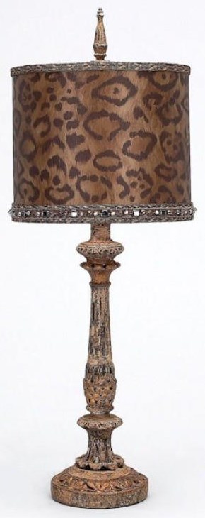 cheetah table lamp
