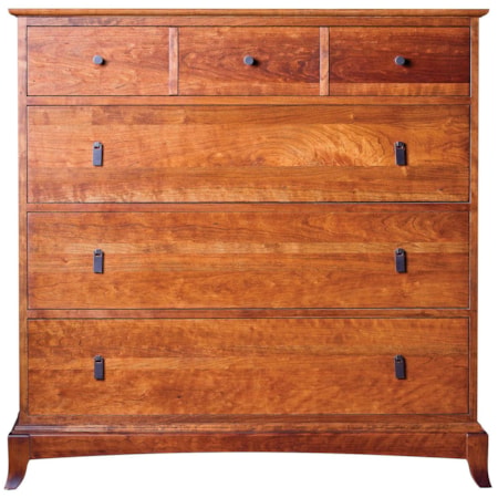 Gat Creek Sabin 828714507 6 Drawer Dresser with Short, Flared Legs | Belfort Furniture | Dresser Gat Creek Sabin 828714507 6 Drawer Dresser with Short, Flared Legs | Belfort Furniture | Dresser