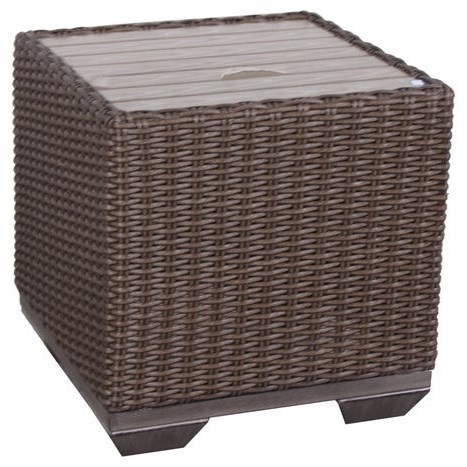 Gatherings Brookstone Outdoor Cube End Table Belfort Furniture