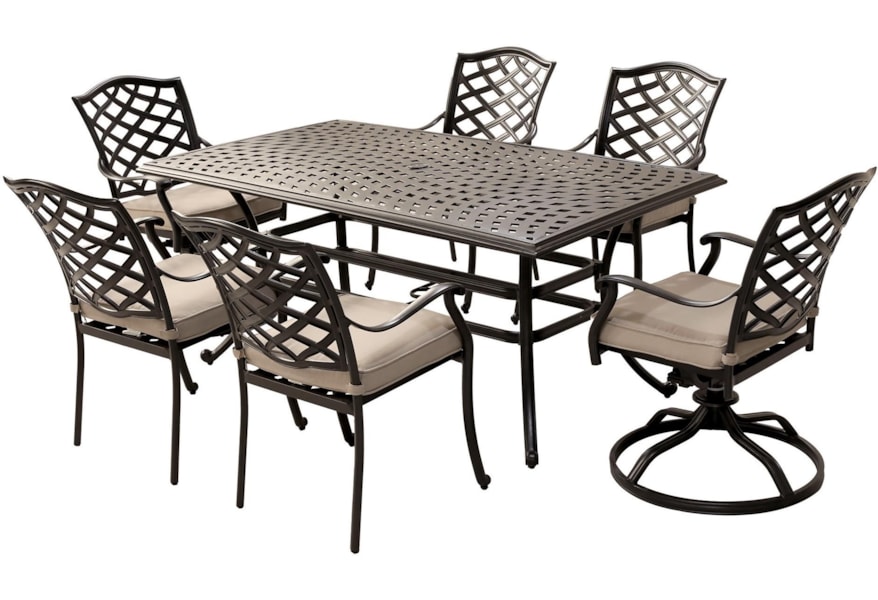 Gathercraft Peyton Ld7289c 38 4xld15727 1 2xld15727 11 7 Piece Outdoor Dining Set Becker Furniture Outdoor Dining Sets